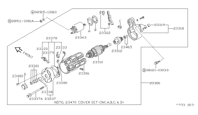 1988 Nissan Pulsar NX Starter Motor Diagram 1