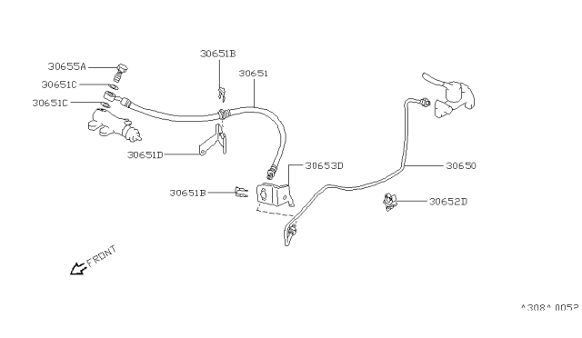 1990 Nissan Pulsar NX Clutch Piping Diagram