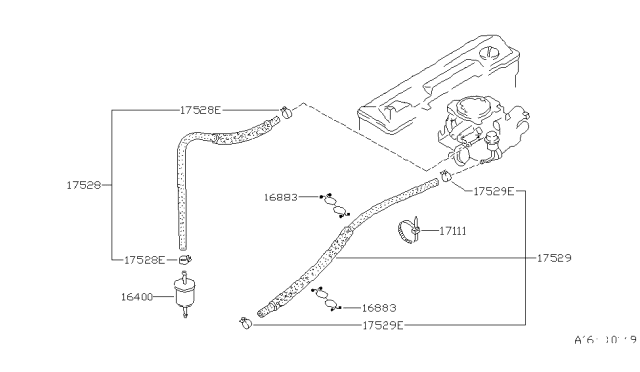 1990 Nissan Pulsar NX Fuel Strainer & Fuel Hose Diagram 4