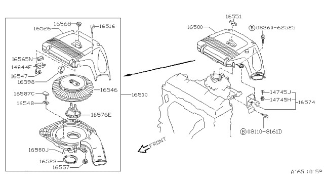 1990 Nissan Pulsar NX Air Cleaner Diagram 4