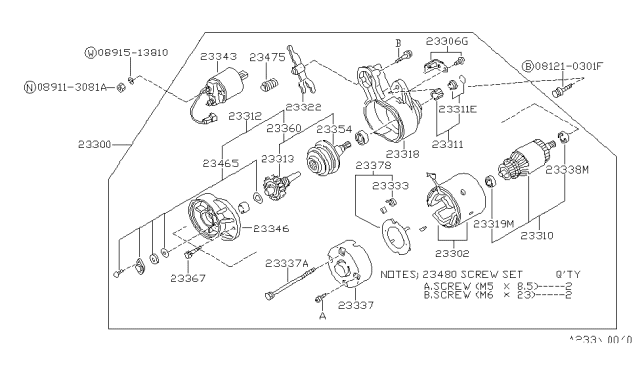 1988 Nissan Pulsar NX Starter Motor Diagram 7