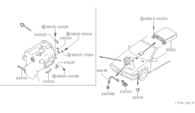 1990 Nissan Pulsar NX Engine Control Module Diagram 2