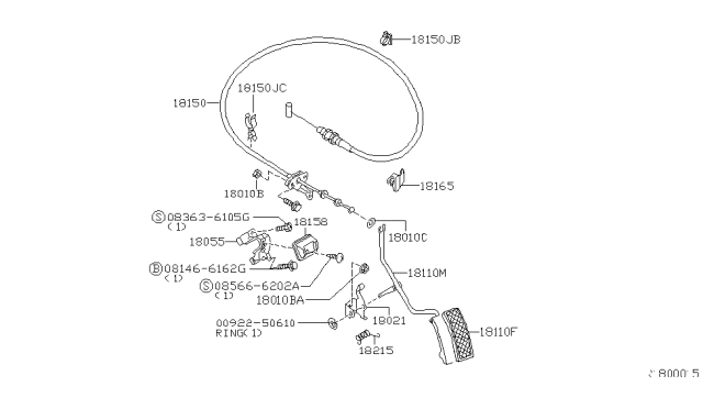 2004 Nissan Frontier Accelerator Linkage Diagram 3