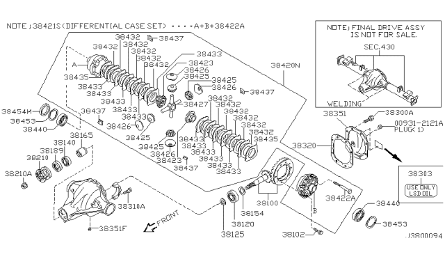 2003 Nissan Frontier Rear Final Drive Diagram 6