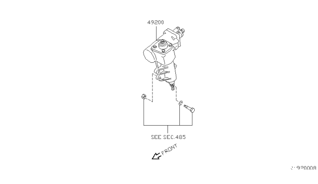 2002 Nissan Frontier Power Steering Gear Diagram 2