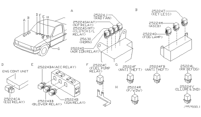 2003 Nissan Frontier Relay Diagram 1