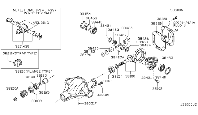 2003 Nissan Frontier Rear Final Drive Diagram 2