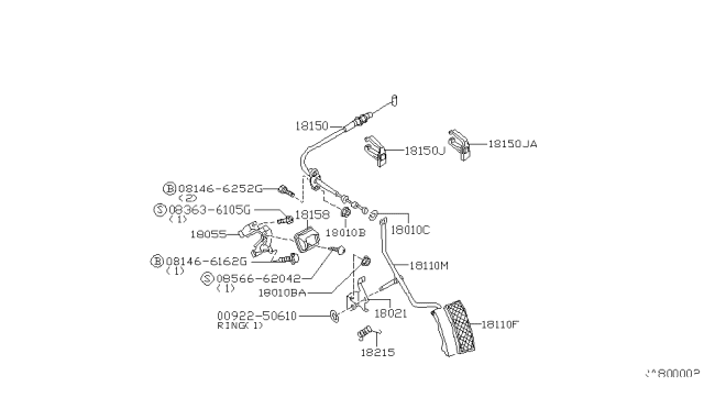 2003 Nissan Frontier Accelerator Linkage Diagram 4