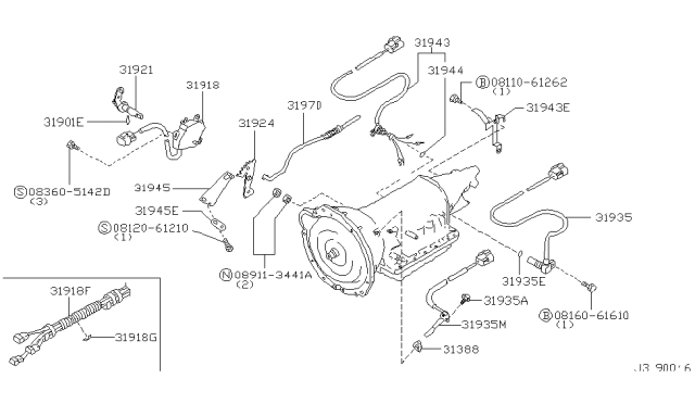 2004 Nissan Frontier Control Switch & System Diagram 3