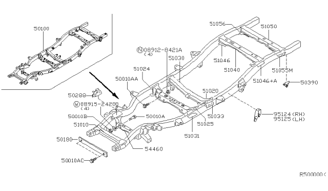 2000 Nissan Frontier Frame Diagram 9