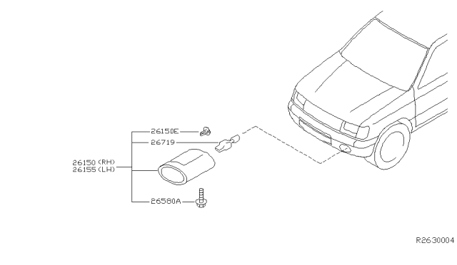 2004 Nissan Frontier Fog,Daytime Running & Driving Lamp Diagram