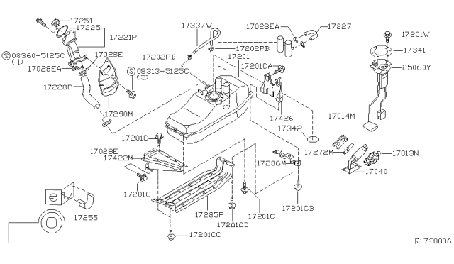 1999 Nissan Frontier Fuel Tank Diagram 2