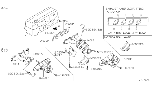 2004 Nissan Frontier Manifold Diagram 1