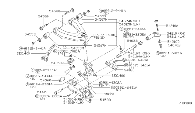 2001 Nissan Frontier Front Suspension Diagram 3