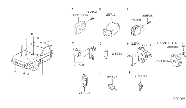 2000 Nissan Frontier Electrical Unit Diagram 3