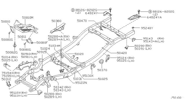 2001 Nissan Frontier Frame Diagram 1