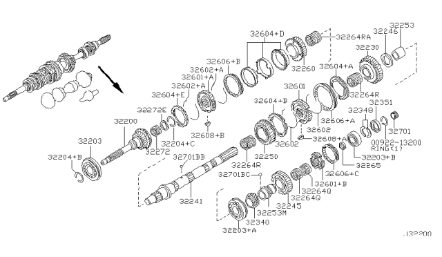 2003 Nissan Frontier Transmission Gear Diagram 6