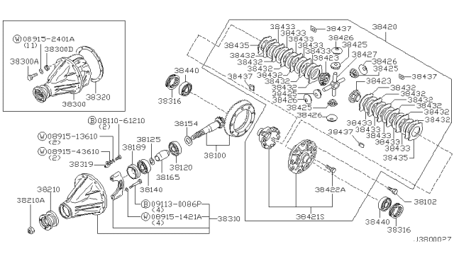 2001 Nissan Frontier Rear Final Drive Diagram 7