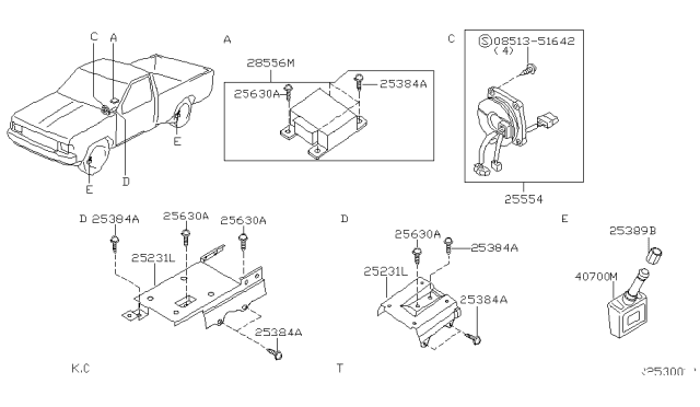 2004 Nissan Frontier Electrical Unit Diagram 1