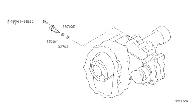 1998 Nissan Frontier Speedometer Pinion Diagram 2