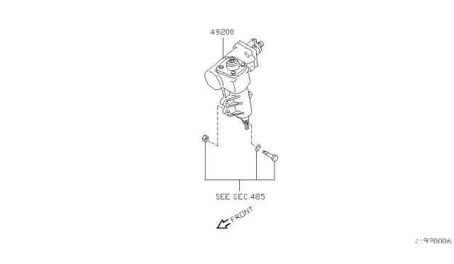 2002 Nissan Frontier Power Steering Gear Diagram 1