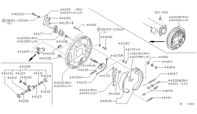 1999 Nissan Frontier Rear Brake Diagram 4