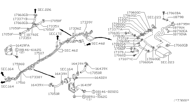 1999 Nissan Frontier Fuel Piping Diagram 5