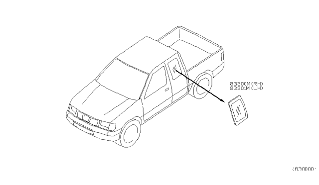 2004 Nissan Frontier Side Window Diagram