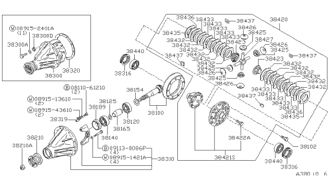 2000 Nissan Frontier Rear Final Drive Diagram 6