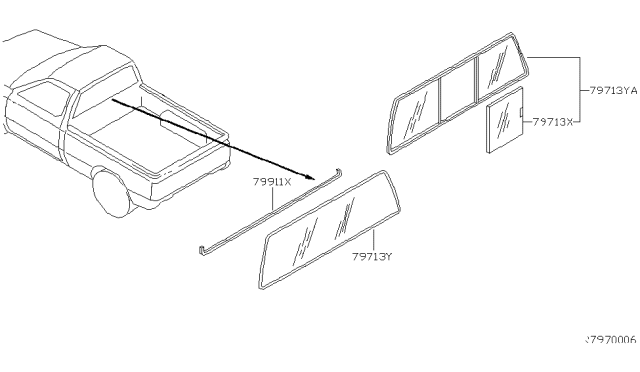 2002 Nissan Frontier Rear Window Diagram 1