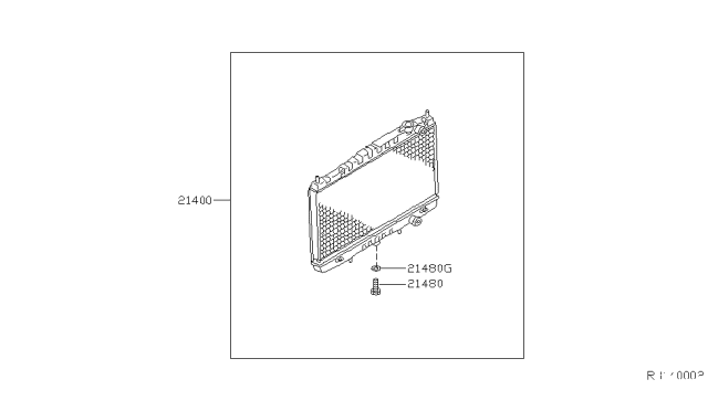 2000 Nissan Frontier Radiator,Shroud & Inverter Cooling Diagram 4