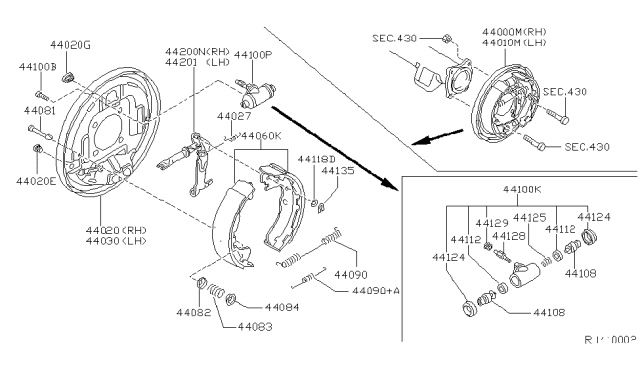 2004 Nissan Frontier Rear Brake Diagram 1