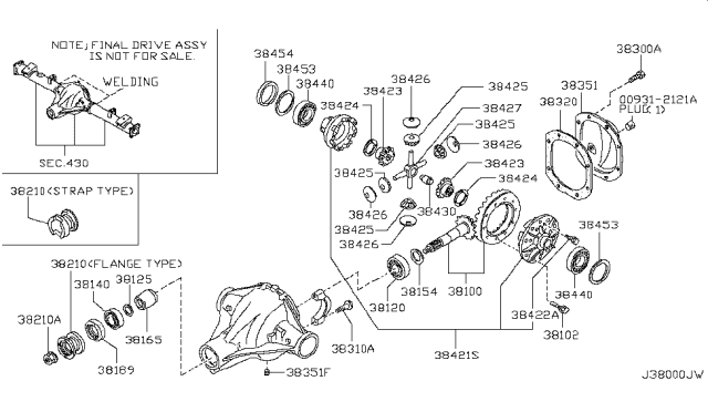 2003 Nissan Frontier Rear Final Drive Diagram 3