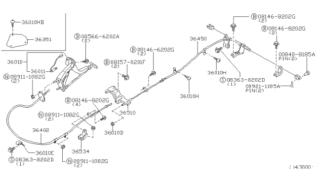 1998 Nissan Frontier Parking Brake Control Diagram 2