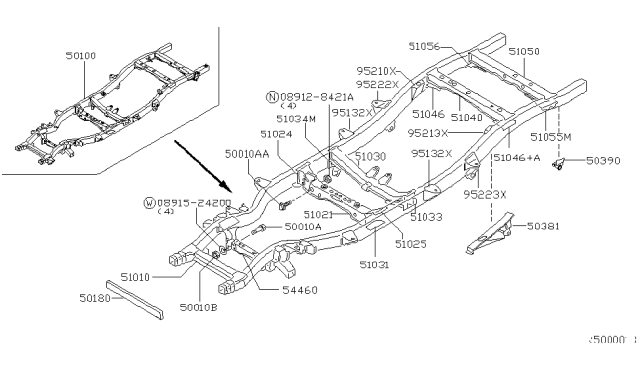 2002 Nissan Frontier Frame Diagram 6