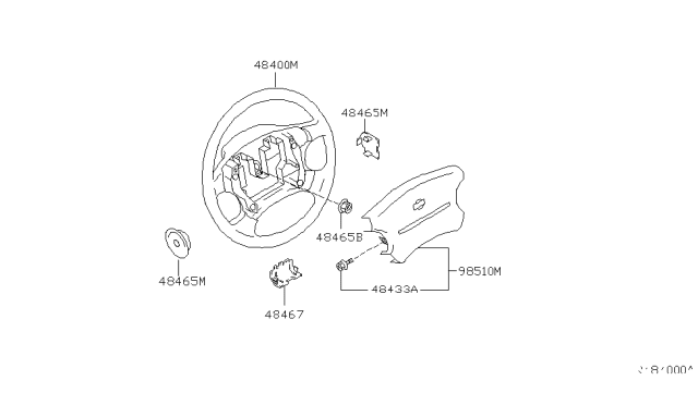 2002 Nissan Frontier Steering Wheel Diagram 1