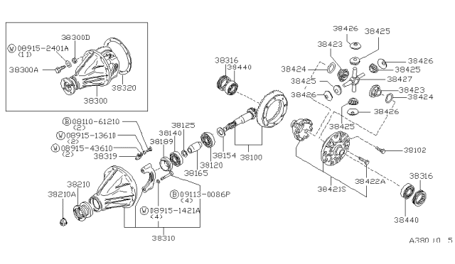 1998 Nissan Frontier Rear Final Drive Diagram 4