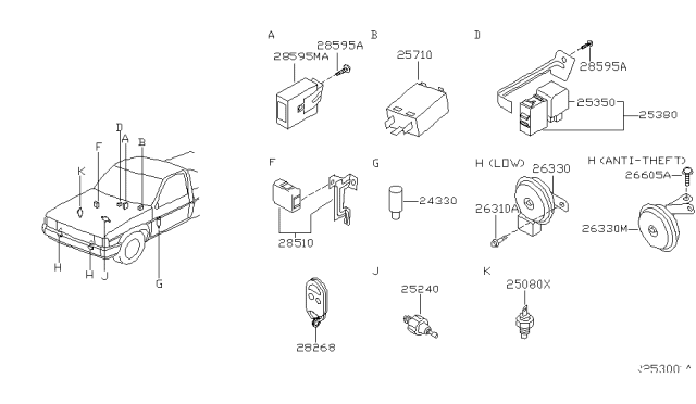 1999 Nissan Frontier Electrical Unit Diagram 3