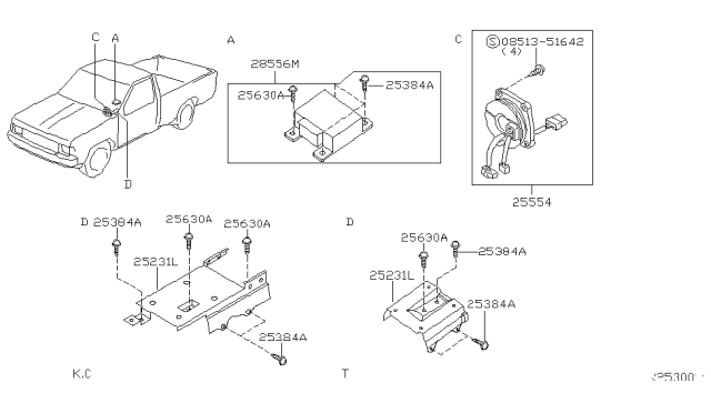 2002 Nissan Frontier Electrical Unit Diagram 1