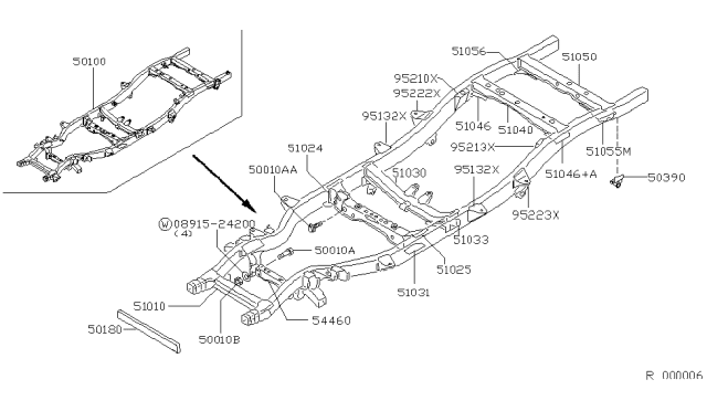 1999 Nissan Frontier Frame Diagram 8