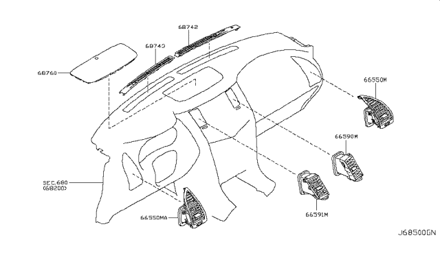 2017 Nissan Armada Ventilator Diagram