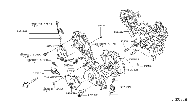 2017 Nissan Armada Camshaft & Valve Mechanism Diagram 3