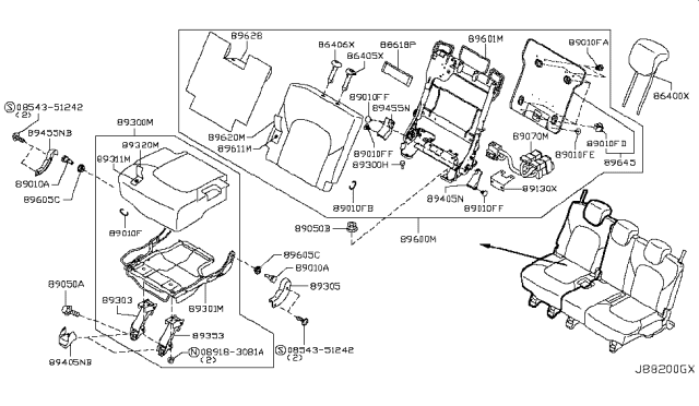 2017 Nissan Armada 3rd Seat Diagram 4