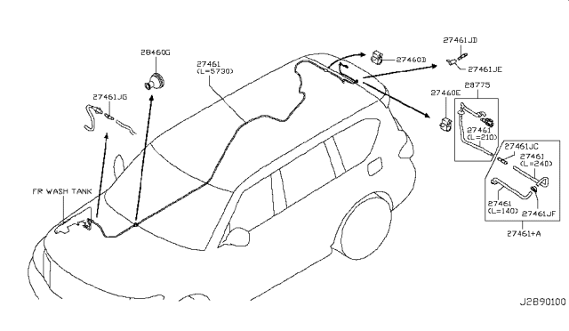 2017 Nissan Armada Windshield Washer Diagram 1