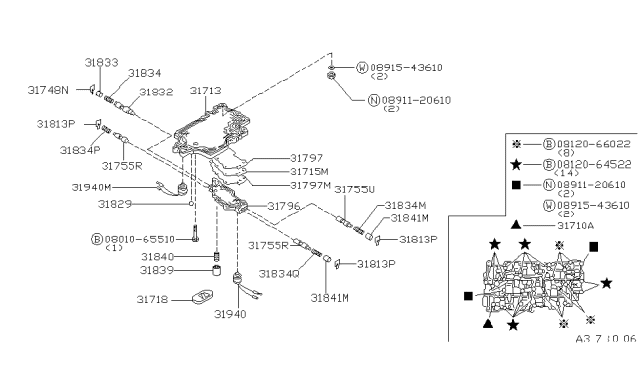 1985 Nissan Maxima Control Valve (ATM) Diagram 1