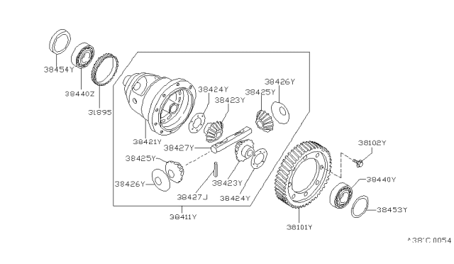 1988 Nissan Maxima Front Final Drive Diagram 2