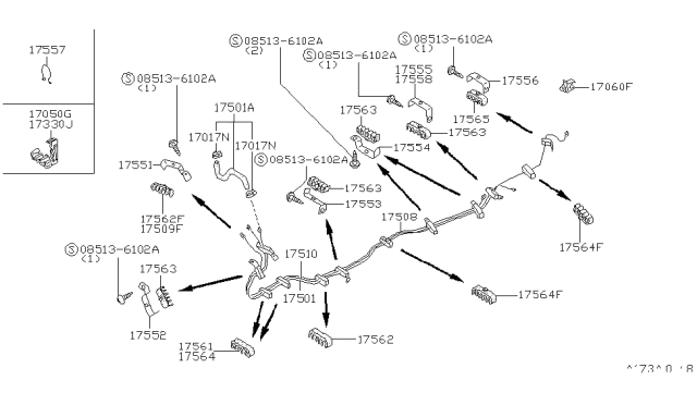 1988 Nissan Maxima Fuel Piping Diagram