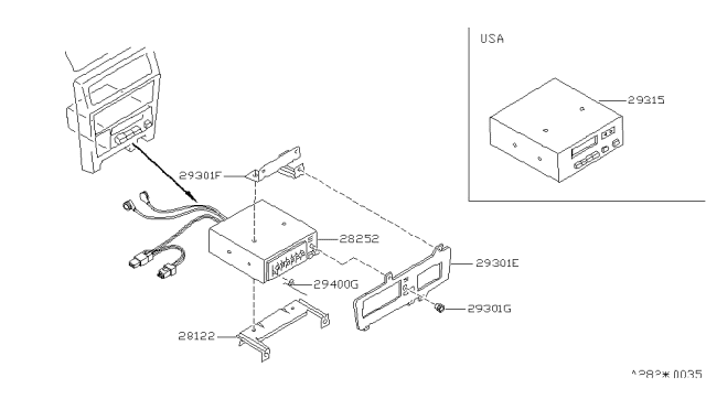 1987 Nissan Maxima Cassette Stereo Diagram