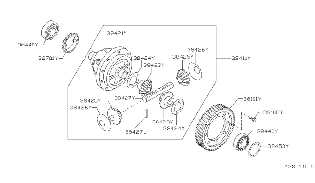 1988 Nissan Maxima Front Final Drive Diagram 1