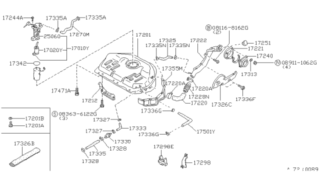 1986 Nissan Maxima Fuel Tank Diagram 2